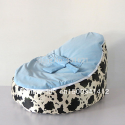 Sandy's Store#Quality Wholesale New Waterproof Colorful Baby Bean Bag, Polka With Pink Baby Seat 2 Tops No Filler(China (Mainland))