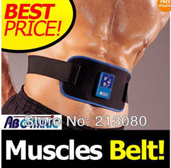 1PCS Dropshipping Muscles Belt AB Gymnic Exercise abdomin body shaper Slimming toner Arm leg Waist Massager New Free Shipping(China (Mainland))
