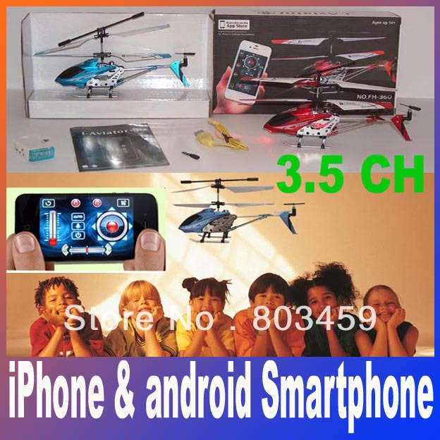 3 5ch Copter Irfared Transmitter For Iphone Ipad Android Smartphone Remote Control RC Micro Helicopter FH