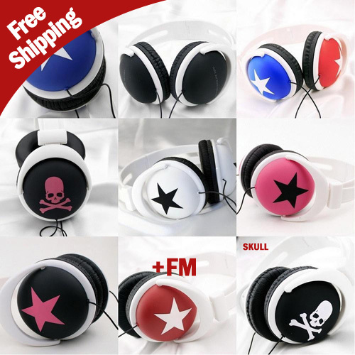 Mix Style 3 5mm Star Earphone Headphone Headset Ear Hook Earphone For MP4 MP3 Phone Laptop