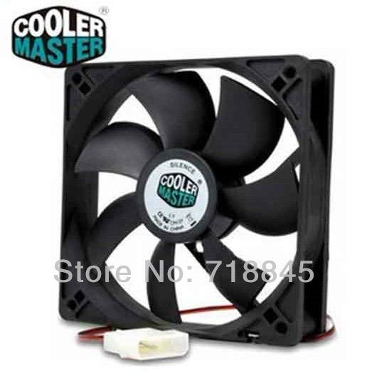 nero colore 12v 4 pin cooler master 120mm x 25mm 12025 7 falce muto foglie caso pc sistema di raffreddamento della ventola