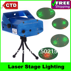 6 Picture 110-240V 150MW Mini Red & Green Moving Party Laser Stage Lighting, Laser Light Twinkle Projector with Tripod(China (Mainland))