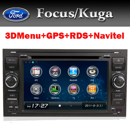 Hot Selling Car DVD for Ford Focus Kuga C max Transit with GPS Bluetooth TV Radio USB SD DVD CD IPOD Free shipping(China (Mainland))