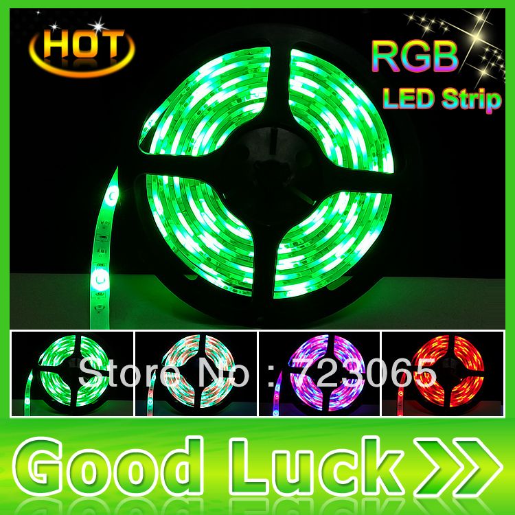 Super Low Price RGB strip 5M per Roll waterproof outdoor decoration 3528 SMD LED ribbon(China (Mainland))