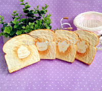 wholesale! 10CM 4 styles Rilakkuma toast squishy cell phone charm/ straps  with nice package
