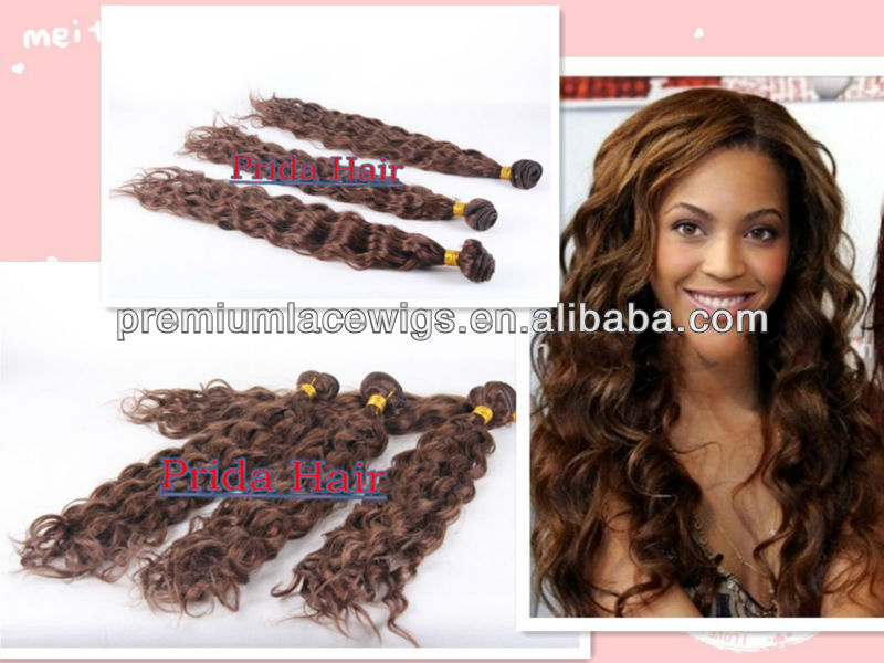 10-24 inch color #4 hair weave wet and wavy brazilian hair , Grade 5A 10-24 inch color #4 hair weave wet and wavy brazilian hair , Grade 5A
