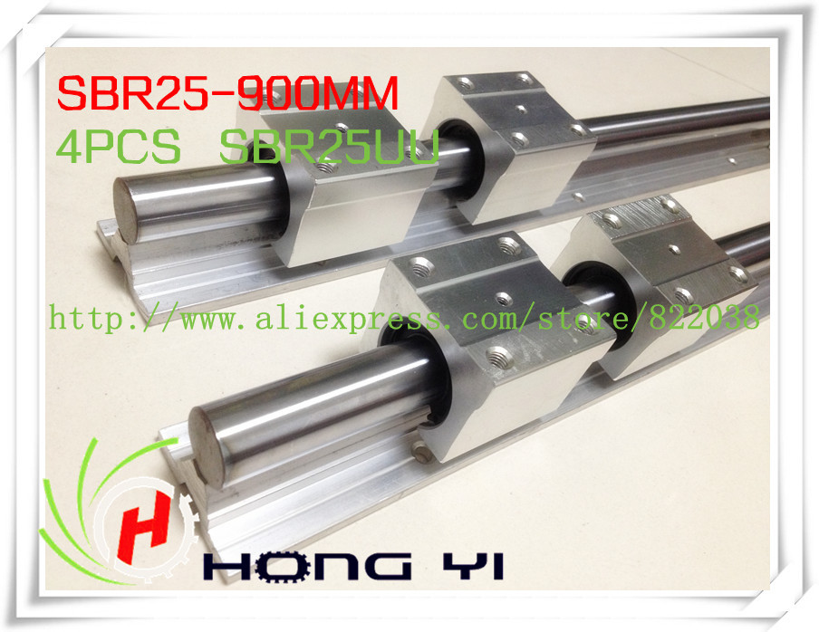 Купить 2 x sbr25 900 мм линейный подшипник рельсы + 4 x sbr25uu ...