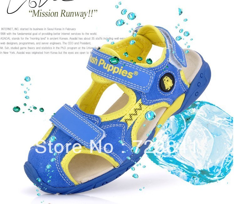 2013 Summer kids sandalstoe cap covering sandals 28 - 37 036(China (Mainland))