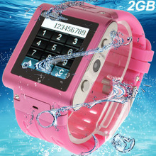 W838 Black Waterproof GSM Touch Screen Wrist Watch Phone with HD Camera JAVA FM Bluetooth Quad