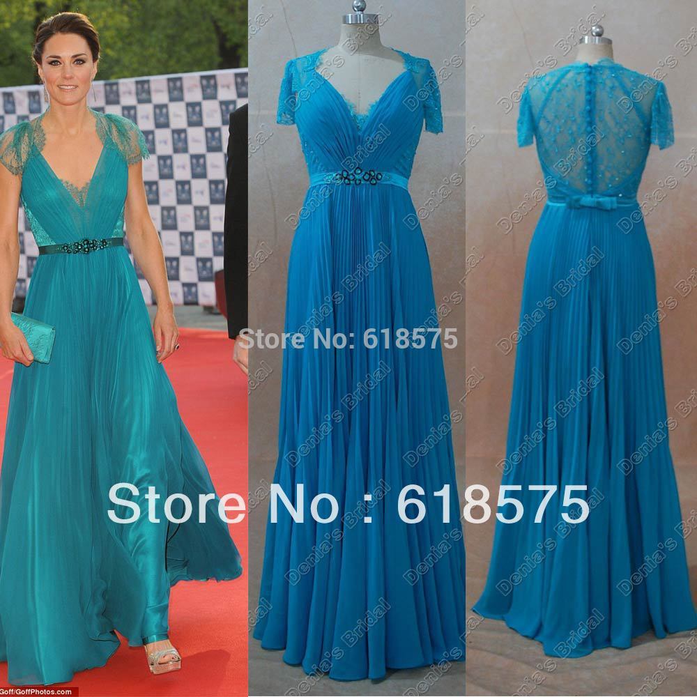 ... lace evening dress kate s olympic gala concert celebrity dresses teal