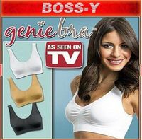 Retail 1pcs, Genie Bra,ahh bra with removable pads Women's Two-double Vest BODY SHAPER Push Up BREAST RHONDA SHEAR