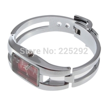 Free drop shipping 10pcs lot wholesale black white square stainless steel luxury jewelry bangle women WristWatch
