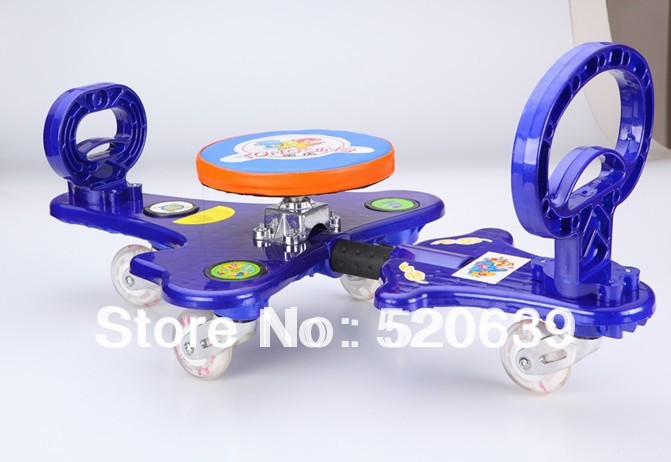 Free shipping New 4 wheels skate board for kid cool swing scooter with video