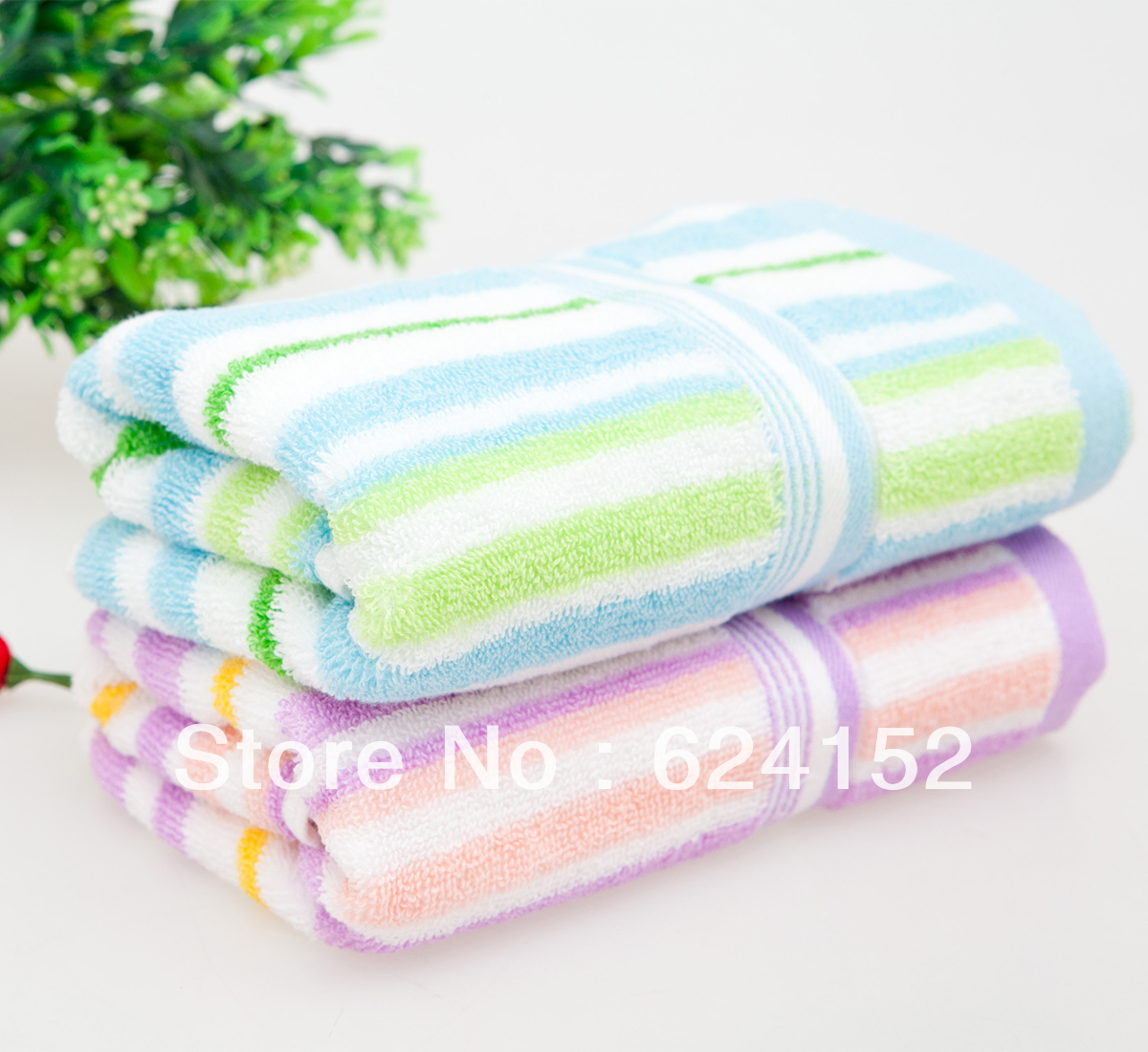 100% cotton towel ,jacquard lines, 100% cotton satin towel(China (Mainland))