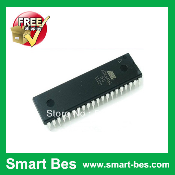Free shipping by SGP post smart bes ATMEGA16L 8PU AVR 8 bit microcontroller DIP40 IC New