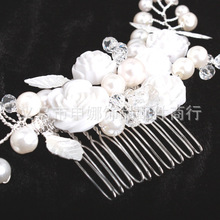 Free Shipping 2013 New Arrival Rhinestone Elegant Flower Wedding Hair Combs With Pearl Bridal Hair Combs
