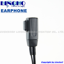 10 pcs D shape two way radio headset walkie talkie professional earphone PTT mic universal K