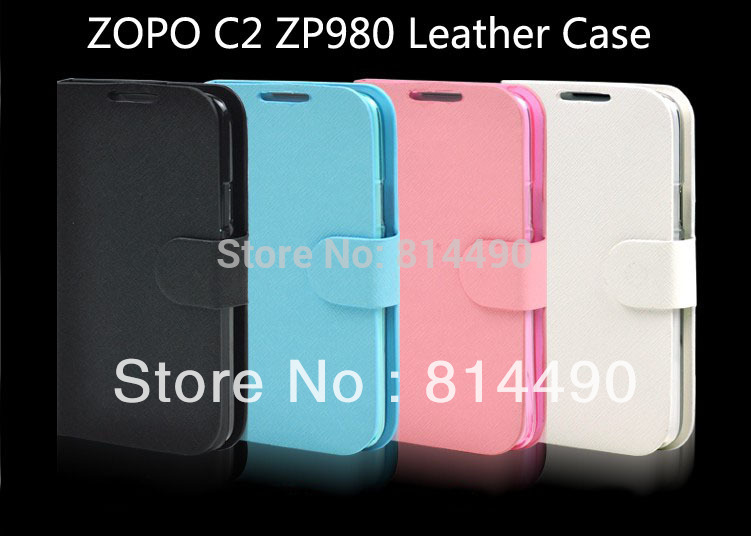 New Protective Pu leather Cover Case For Zopo Zp980 Zp980 MTK6592 Octa Core Phone