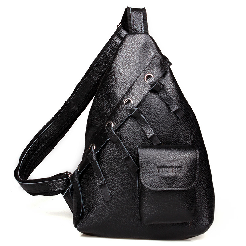 Sling-Crossbody-Chest-Bag-Black-Genuine-Leather-Shoulder-Bag-Hiking ...