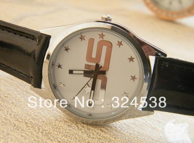 Hot DHL Free shipping Fashion JUD Leather Electronic Watch For Men/women/students stars watch(China (Mainland))