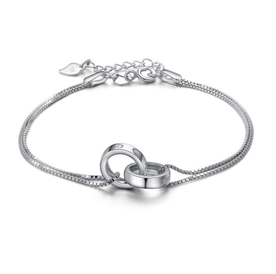 ... Sterling-Silver-Jewelry-Love-Bracelet-925-Silver-Bracelet-Women-s