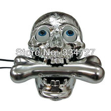 Cool Fearful Novelty Jumping Eyes Skull Shape Home Office Wired Telephone