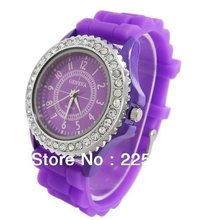Free Shipping 5pcs wholesale 2013 hot Geneva Ladies/Students Watches,100% Silicone Strap,Jewelry Quartz Face brand watches,G5
