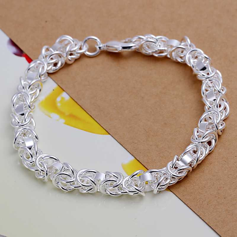 Free shipping 925 sterling silver jewelry bracelet fine fashion bracelet top quality wholesale and retail SMTH073