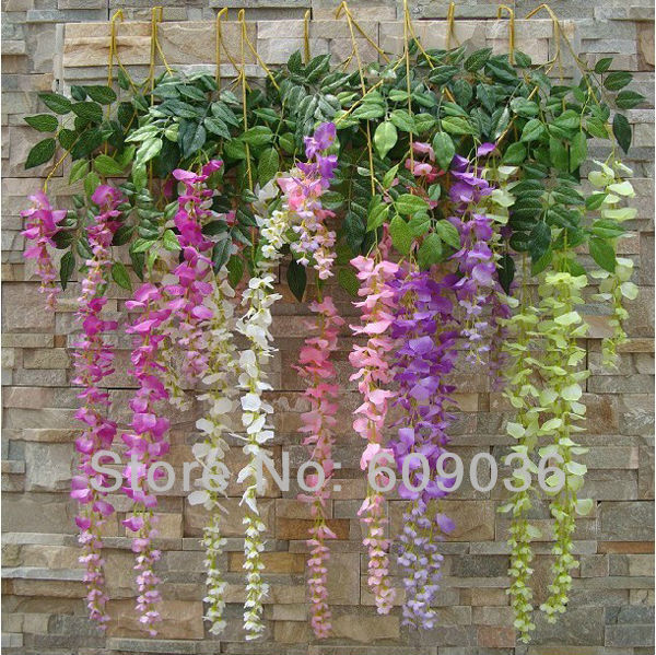 Silk flowers and garlands for weddings