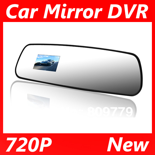 LCD screen Release Rear View Mirror Car DVR Camera HD 720P Car Black box(China (Mainland))