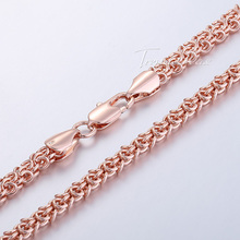 5mm Wide Womens Mens Chain Swirl Link Rose Gold Filled GF Necklace  60.3cm GN223