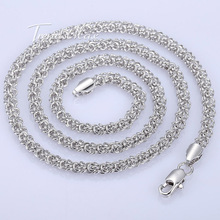 5mm Wide Womens Mens Chain Necklace Swirl Link 18K Gold Filled Necklace Wholesale Fashion Jewelry 20