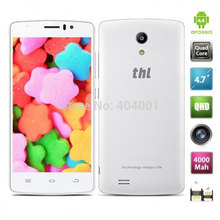 4000Mah Original THL 4000 4 7 MTK6582 Quad core Cell Phone Android 4 4 1G RAM