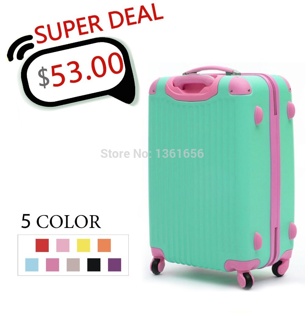 20 24 28 Inches Women Travel Suitcases Luggage Travel Bag ABS Travel Luggage Rolling Luggage CA004
