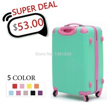 20 inches,Women Travel Suitcases,Trolley Case,Trunk,Travel Bags with Trolley,ABS Luggage,Women Rolling luggage