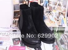 2014 combat boots wax grind arenaceous women cowhide genuine leather shoes women motorcycle boots rangers shoes