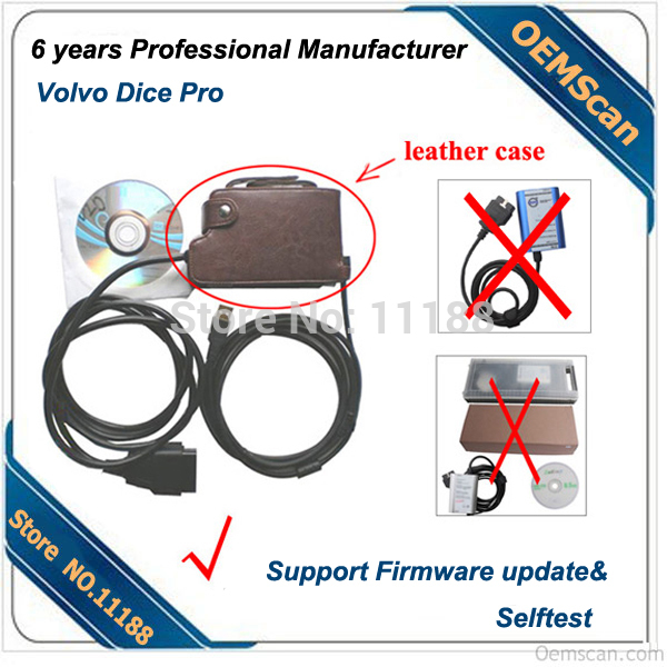 2013 super hot genius volvo scanner volvo Vida Dice PRO 2012A or 2012D Support Firware update and self test(China (Mainland))