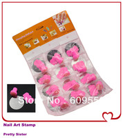 FREE SHIPPING 12Pcs/Set , 5 Sets/lot Nail art stamping template set for wholesale ITEM NO.1204184
