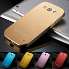 Sem Parafuso ultrafinos Metal de alumínio Hard Case para Samsung Galaxy S3 i9300 SIII Mobile Phone Capa Luxo, Filme Free Screen (China (continente))