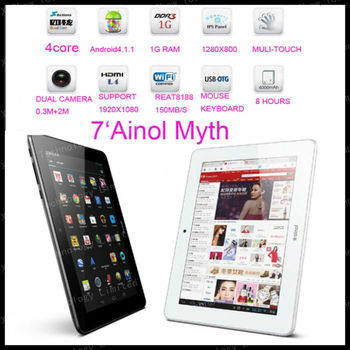 freeshipping Ainol Novo 7 MYTH ainol venus  Android 4.1.1   7" Capacitive 1GB RAM 16GB HDD quad CORE +IPS SCREEN+dual camer