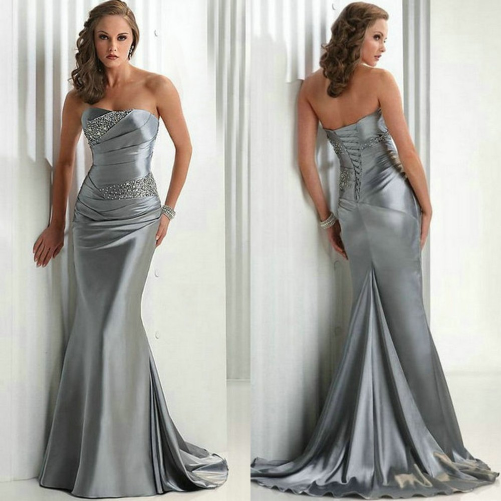 Ready-To-Ship-Long-2013-Hot-Style-Silver-Elastic-Satin-Formal-Evening ... Ready-To-Ship-Long-2013-Hot-Style-Silver-Elastic-Satin-Formal-Evening ...