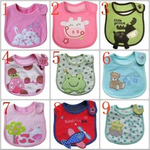 5pcs lot cotton Baby boys girls bibs Infant embroidered saliva towels Feeding Burp Cloths Lovely Baby