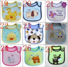 5pcs lot cotton Baby boys girls bibs Infant embroidered saliva towels Feeding Burp Cloths Lovely Baby