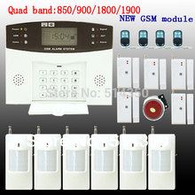 GSM SMS Home Burglar Security Alarm System Detector Sensor Kit Remote Control free shipping(China (Mainland))