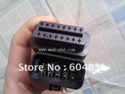 16 Pin OBD2 Female Connector for Opel 10pin Male Connector(China (Mainland))