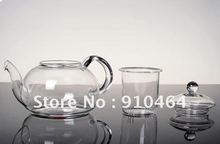 Glass Teapot with Filter 600ml 6 Double wall glass coffe tea Cup Warmer 1small Candle Glass