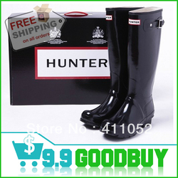 Fashion Rain Boots Glossy/Matte Waterproof Hunter Boots Rainboots For Women/Men Hunter Boots And Hiking Outdoor,Free Shipping(China (Mainland))