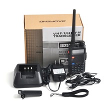 New Version Baofeng Portable Radio Walkie Talkie UV 5R Dual Band CB Radio Transceiver 136 174MHz