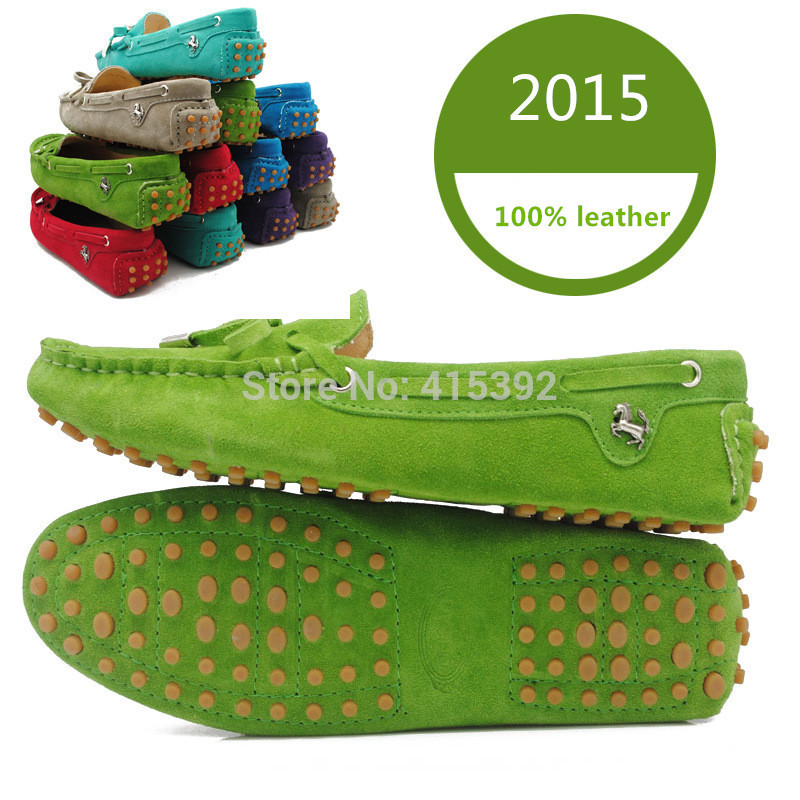 2015 Spring Casual Genuine Leather Shoes Female Flats Women Moccasins Loafers