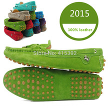 Women Casual Shoes Genuine Leather Loafers Women’s Flat Shoes Leisure Moccasin Gommino Flats E9602